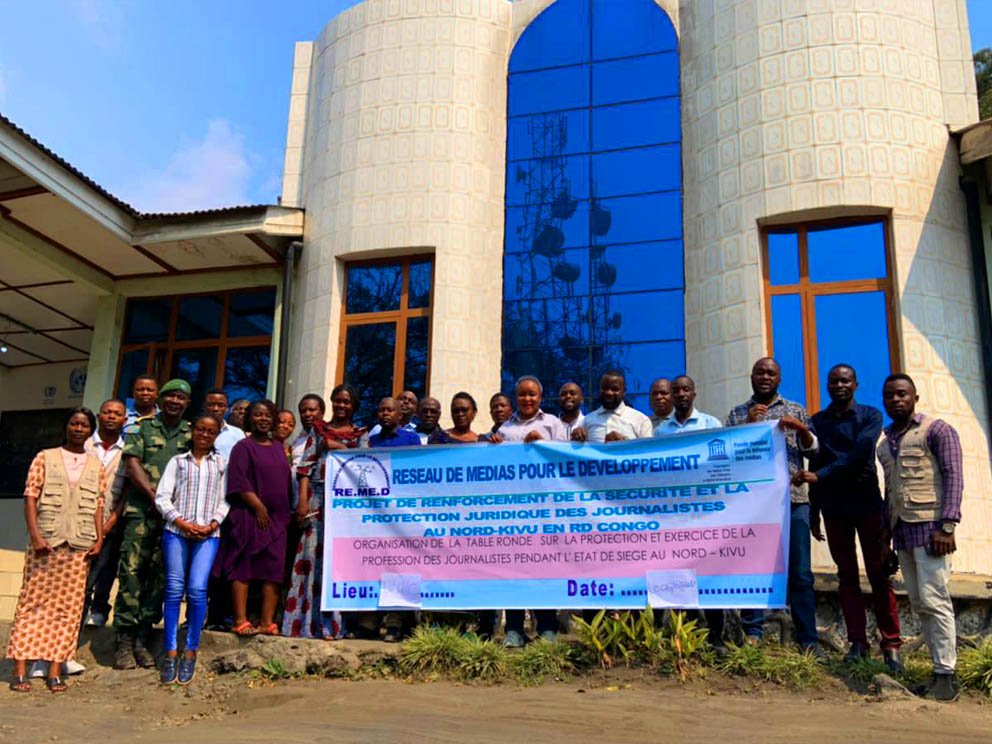 Goma : Table ronde sur la protection et exercice de la profession des journalistes pendant l’état de siège au Nord-Kivu.
