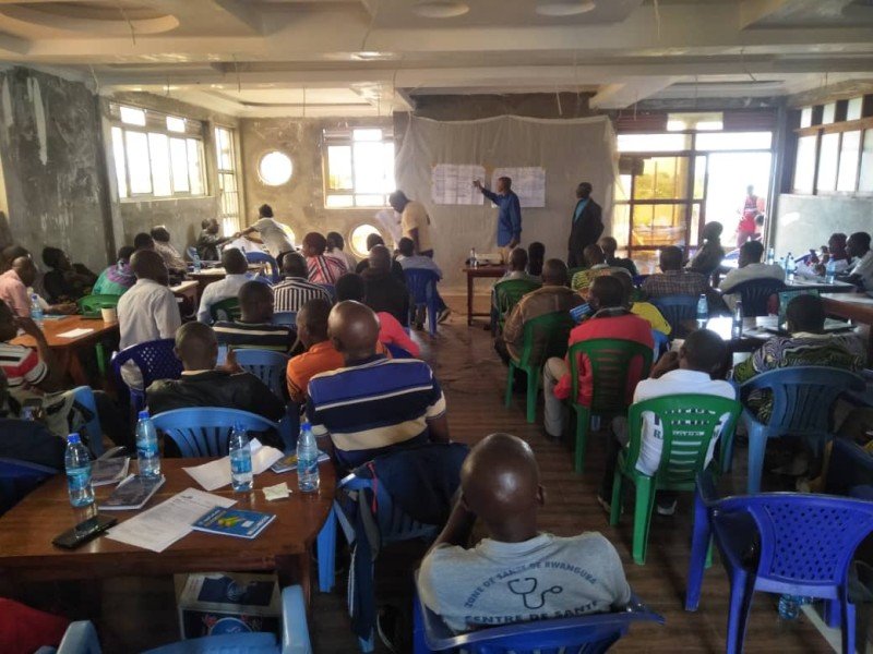 Santé : 70 personnes dont les Infirmiers titulaires, les infirmiers titulaires adjoints et les superviseurs de proximités outillés sur la veille humanitaire dans la zone de santé de Rwanguba (Rutshuru, 11 mai 2023).