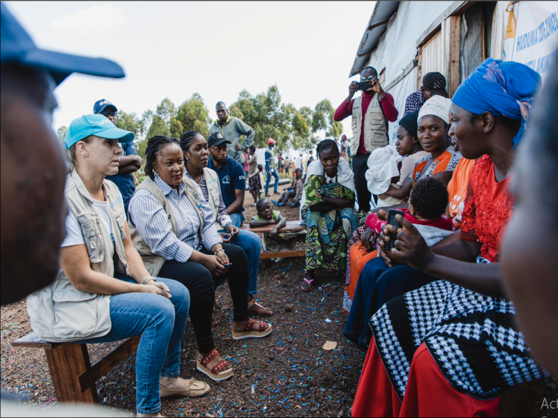Visite ce mardi 30 Mai 2023 de Madame Sophie Chavanel, Responsable nationale SBC UNICEF dans les camps des déplacés de Don-Bosco et Bushagara