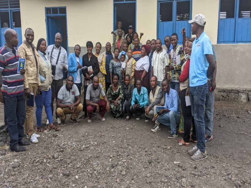 Goma : Renforcement de capacitation de 32 facilitateurs locaux sur la Dynamique communautaire, la gestion des urgences et la promotion des PFE dans les sites des déplacés