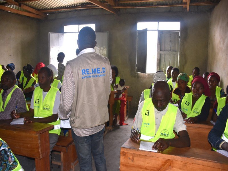 Goma/REMED : la dynamique communautaire, gestion des urgences et la promotion des Pratiques Familiales  Essentielles internes, P.F.E chez les déplacés internes les acteurs de changement capacités