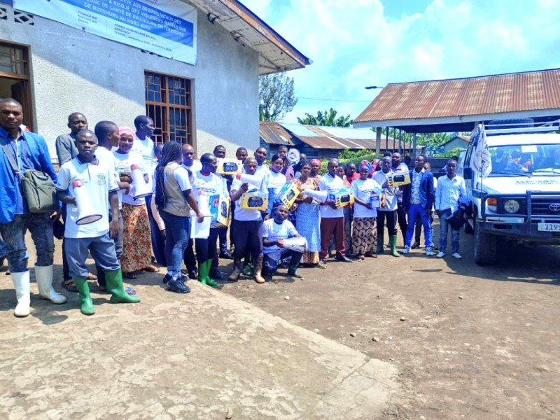 REMED/Rutshuru: les CAC dotées en t-shirts, mégaphones, radios et carnets de dénombrement