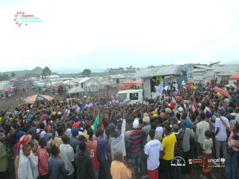 Le REMED lance une campagne de sensibilisation des masses par caravane sonorisée dans les sites des déplacés dans et autour de Goma sur le choléra