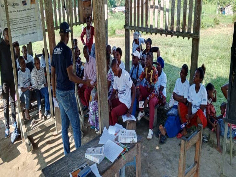 WALIKALE : LE REMED PROCEDE CONJOINTEMENT AVEC L’UNICEF AU SUIVI DES ACTIVITES DES CAC DANS L’AIRE DE SANTE DE MUTAKATO