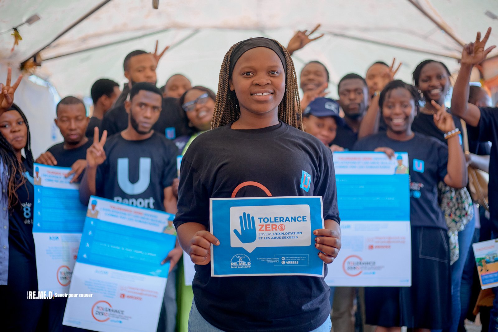 Les jeunes U-Reporters de Goma en campagne contre les abus sexuels et les violences basées sur le genre