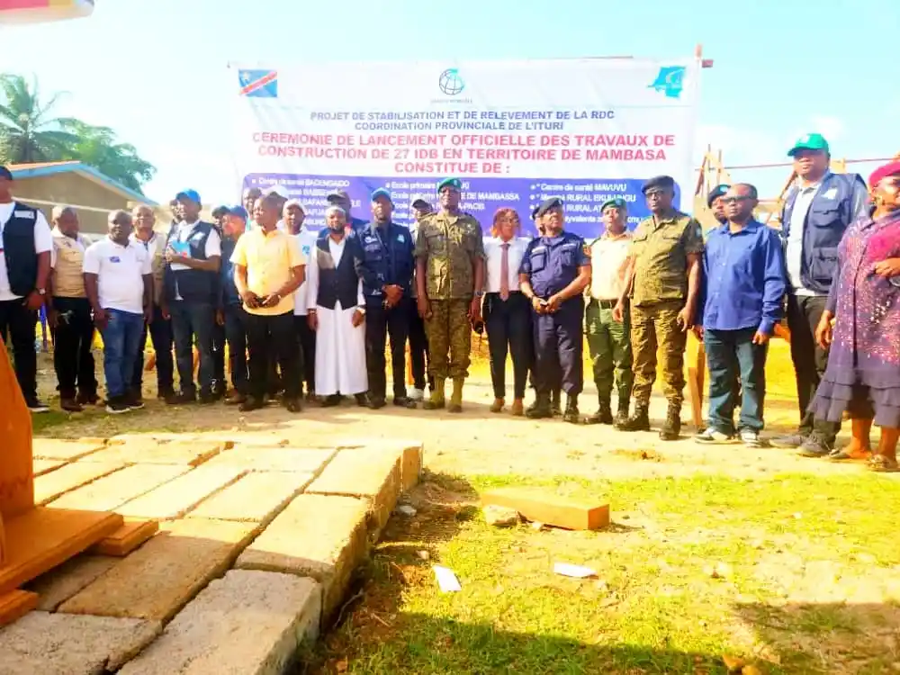 Mambasa : Lancement des travaux de 27 insfrastructures de base dans le cadre du projet STAR-RDC